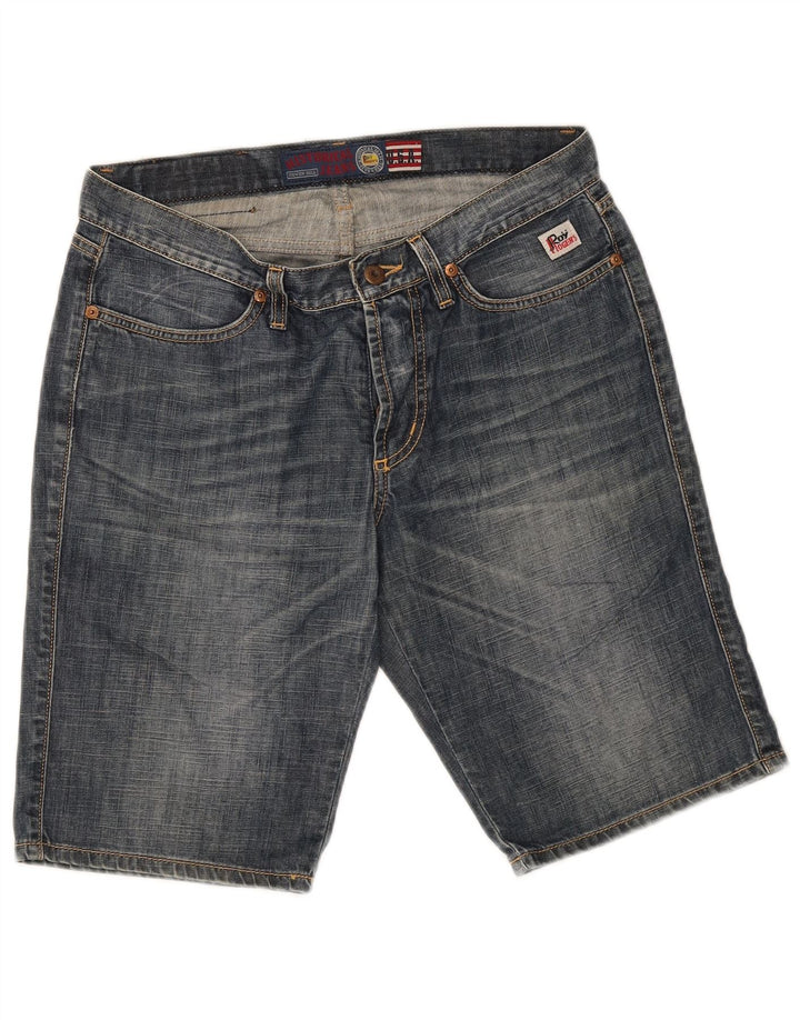 Roy Rogers Short en jean pour femme IT 44 Medium W30 Bleu Coton