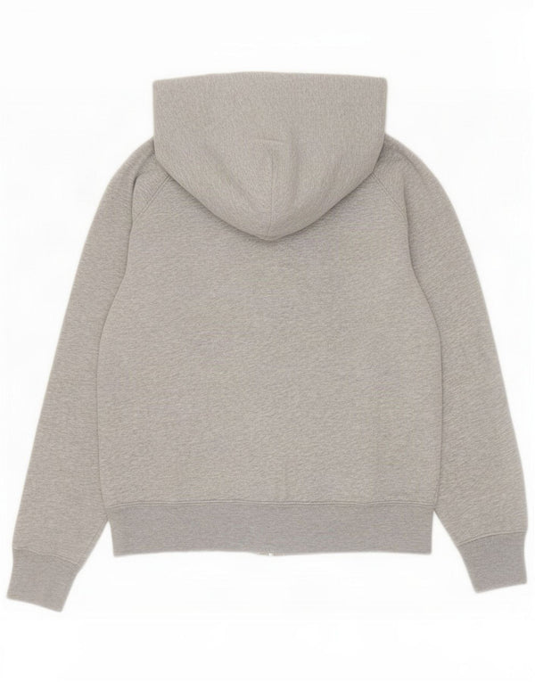Gap Pull à capuche zippé graphique pour femme UK 14 Coton gris moyen