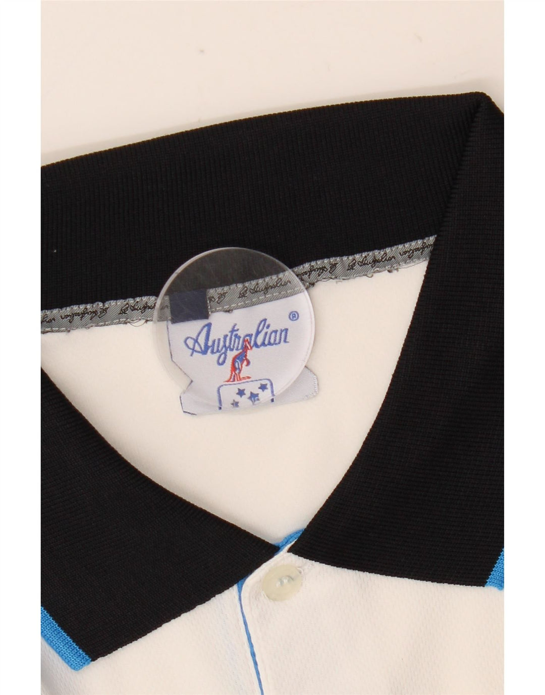 AUSTRALIAN L'ALPINA Polo Homme IT 50 Blanc Moyen Colorblock