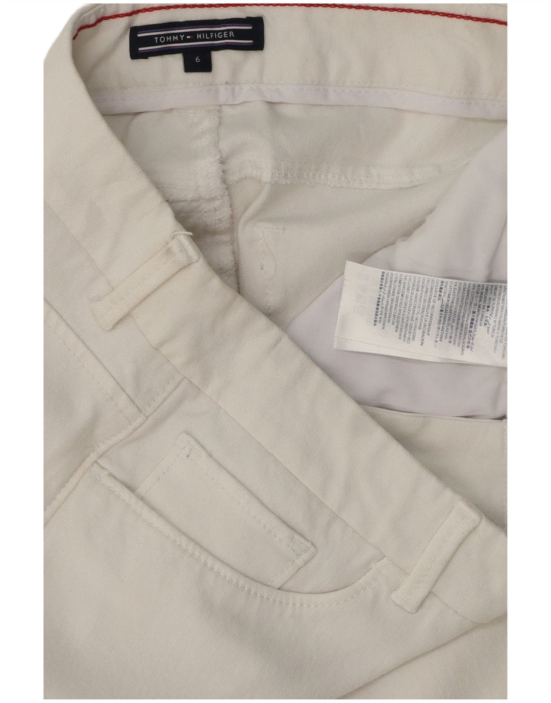 TOMMY HILFIGER Jean skinny pour femme US 6 Medium W28 L30 Coton blanc