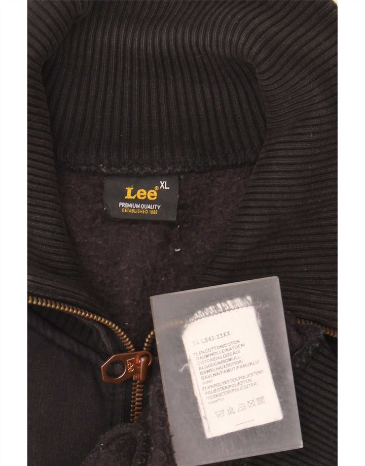Lee Veste de survêtement graphique pour homme XL en coton noir