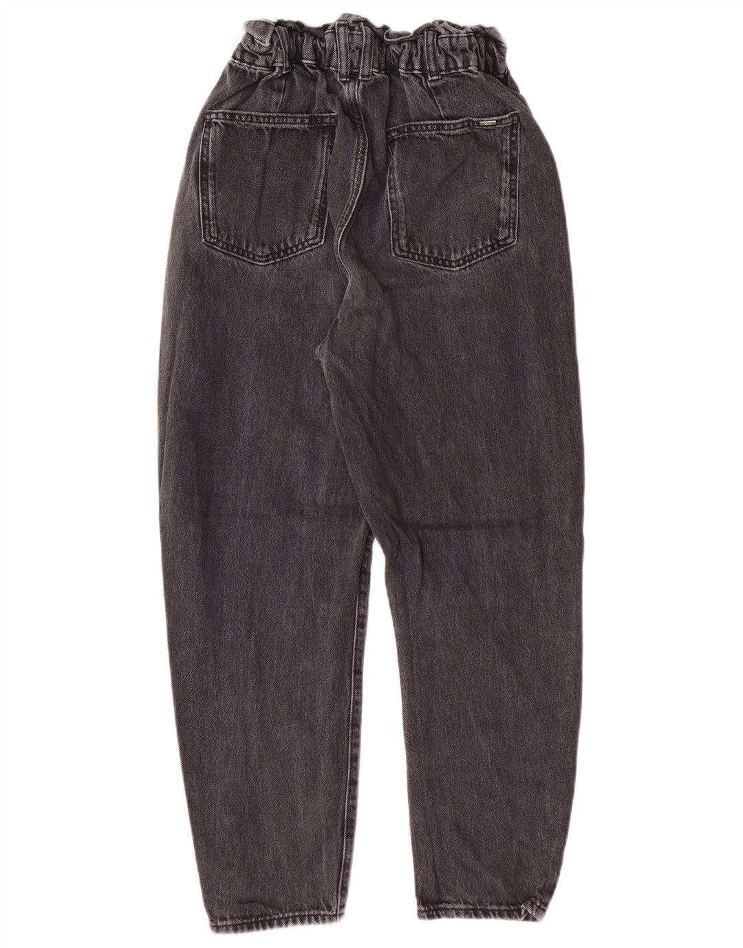 Zara Jean fuselé taille haute pour femme EU 34 2XS W24 L25 Gris Coton Moderne