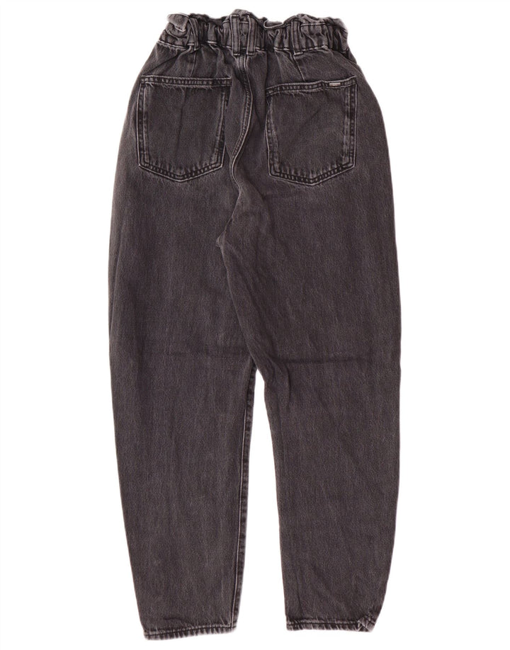 Zara Jean fuselé taille haute pour femme EU 34 2XS W24 L25 Gris Coton Moderne