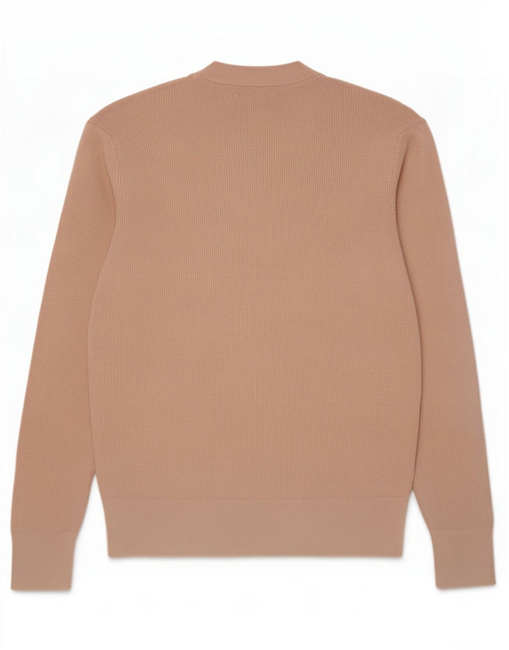 Zara Pull Col Rond Homme Beige Moyen