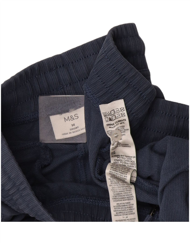 Marks & Spencer Pantalon de Survêtement Homme Bleu Marine Moyen Coton