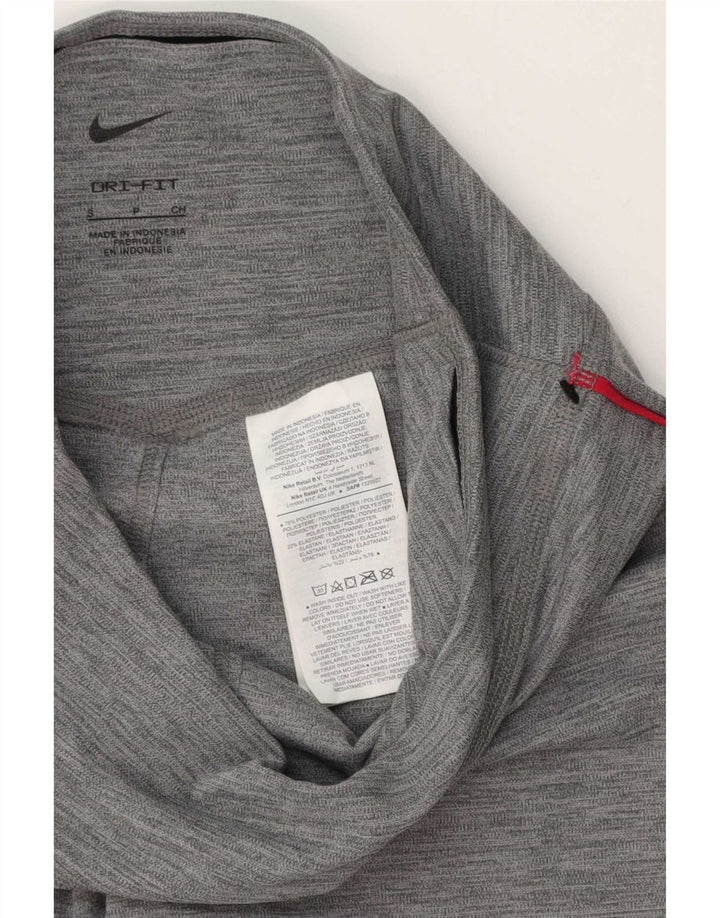 Nike Legging graphique Dri Fit pour femme UK 10 Small Gris Polyester