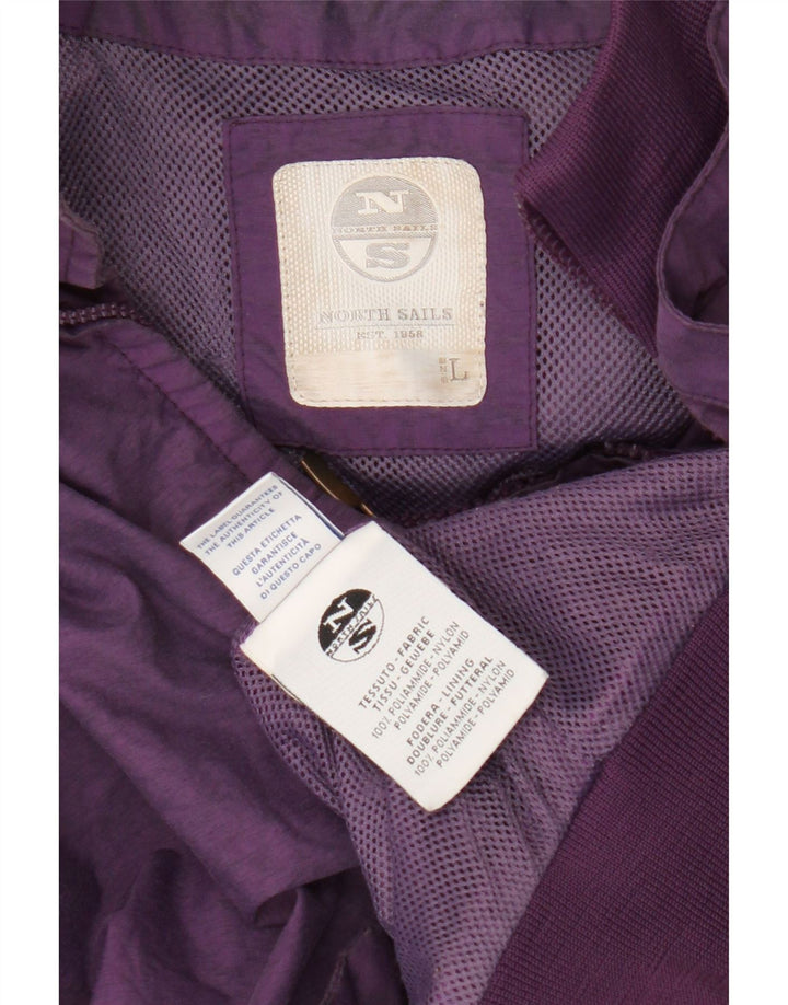 North Sails Veste Bomber Femme UK 16 Large Violet Nylon