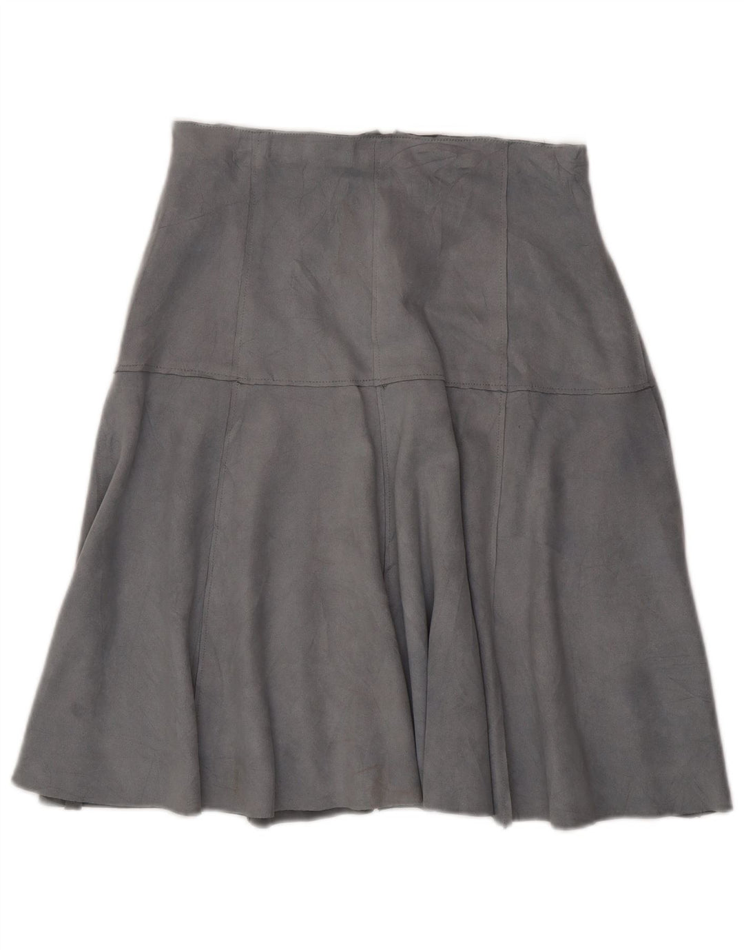 Zara Femme Jupe En Daim Large W30 Bleu