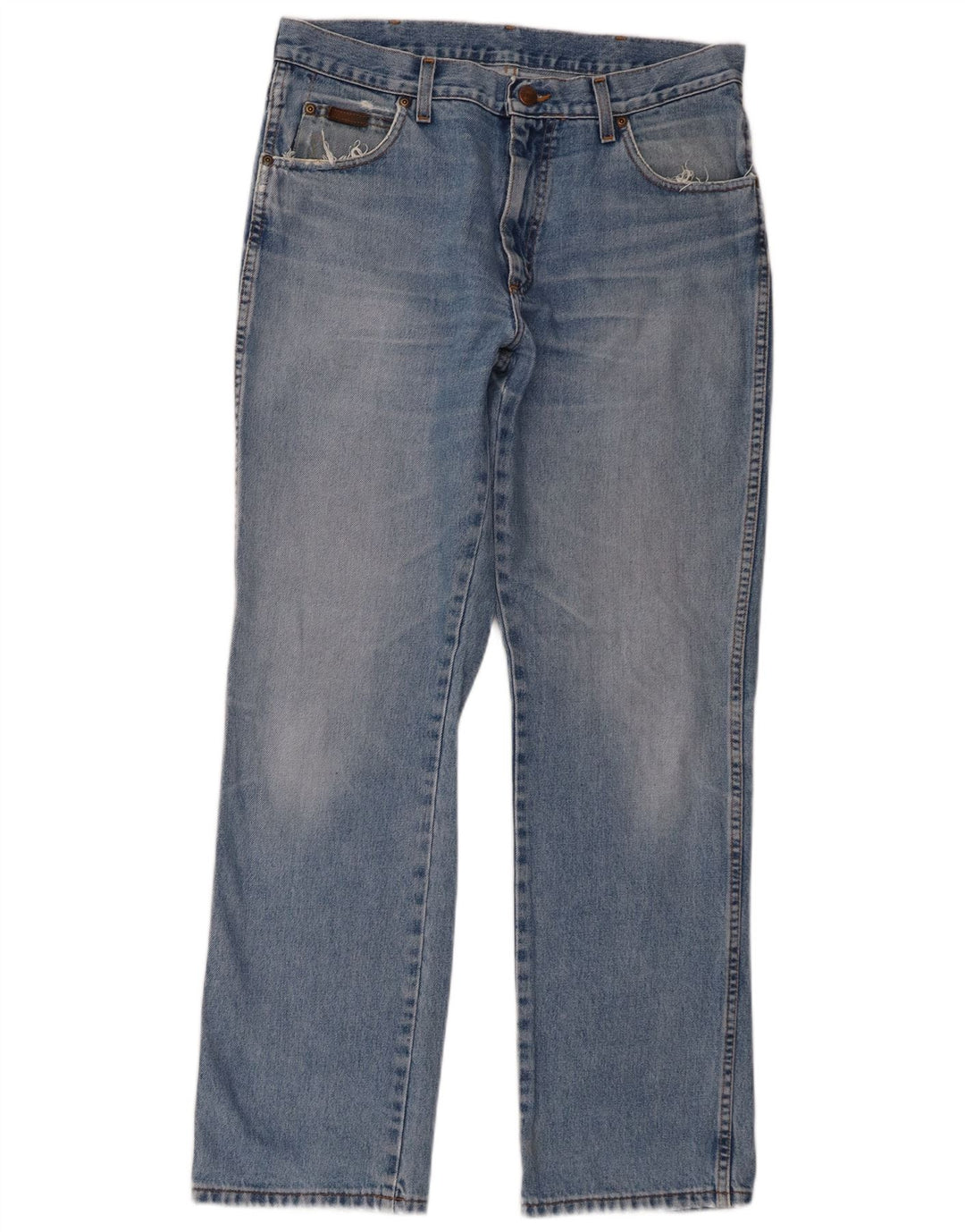 Wrangler Jean droit coupe régulière pour homme W34 L32 bleu coton