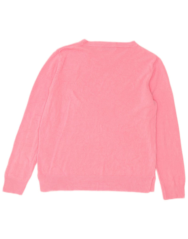 Marks & Spencer Pull col bateau pour femme UK 14 Grand acrylique rose