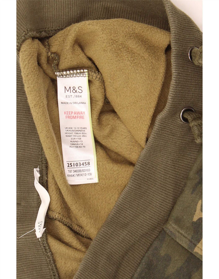 Marks & Spencer Pantalon de Survêtement Garçon 12-13 ans Kaki