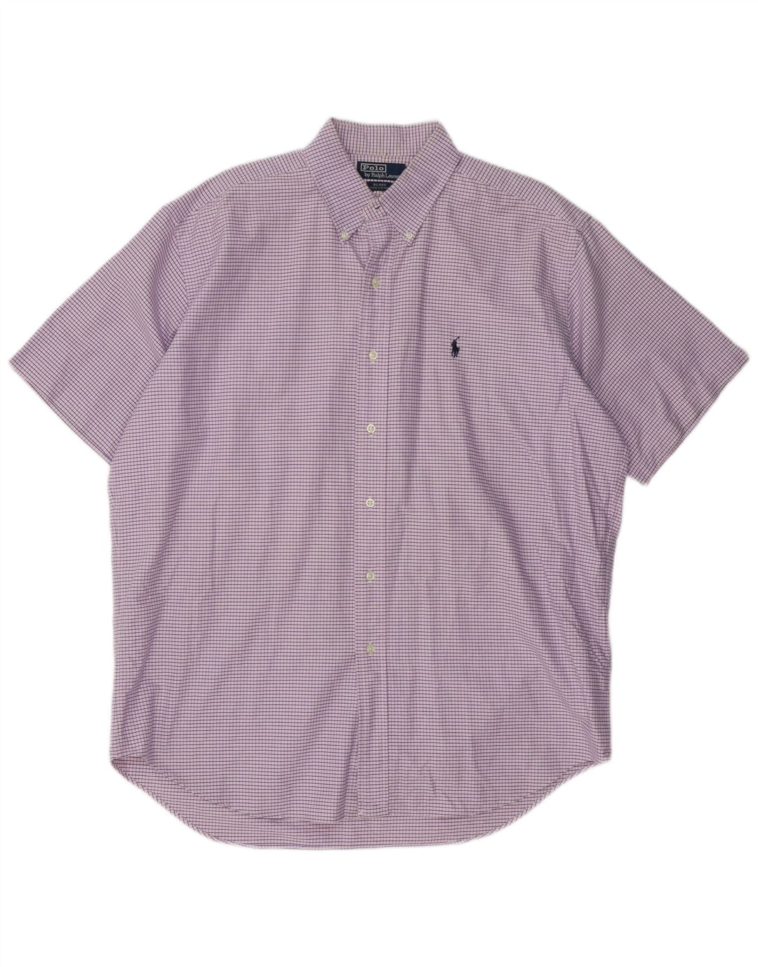 POLO RALPH LAUREN Chemise à manches courtes Blake pour homme, grand vichy violet