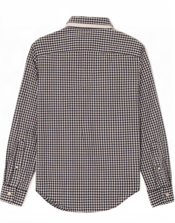 Abercrombie & Fitch Chemise Homme XS Bleu Marine Vichy Coton