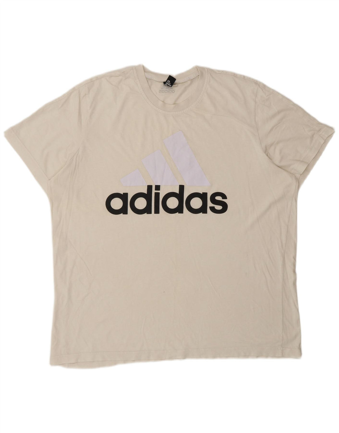 Adidas T-shirt graphique pour homme 2XL Blanc cassé