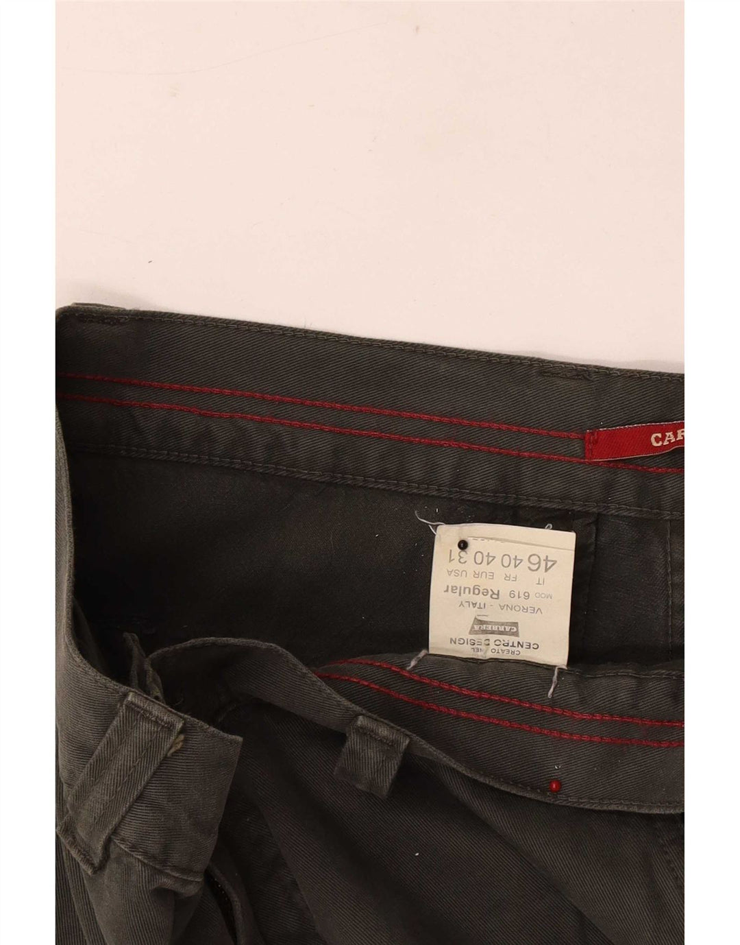 Carrera Pantalon Cargo Regular W31 L33 Homme Vert Coton
