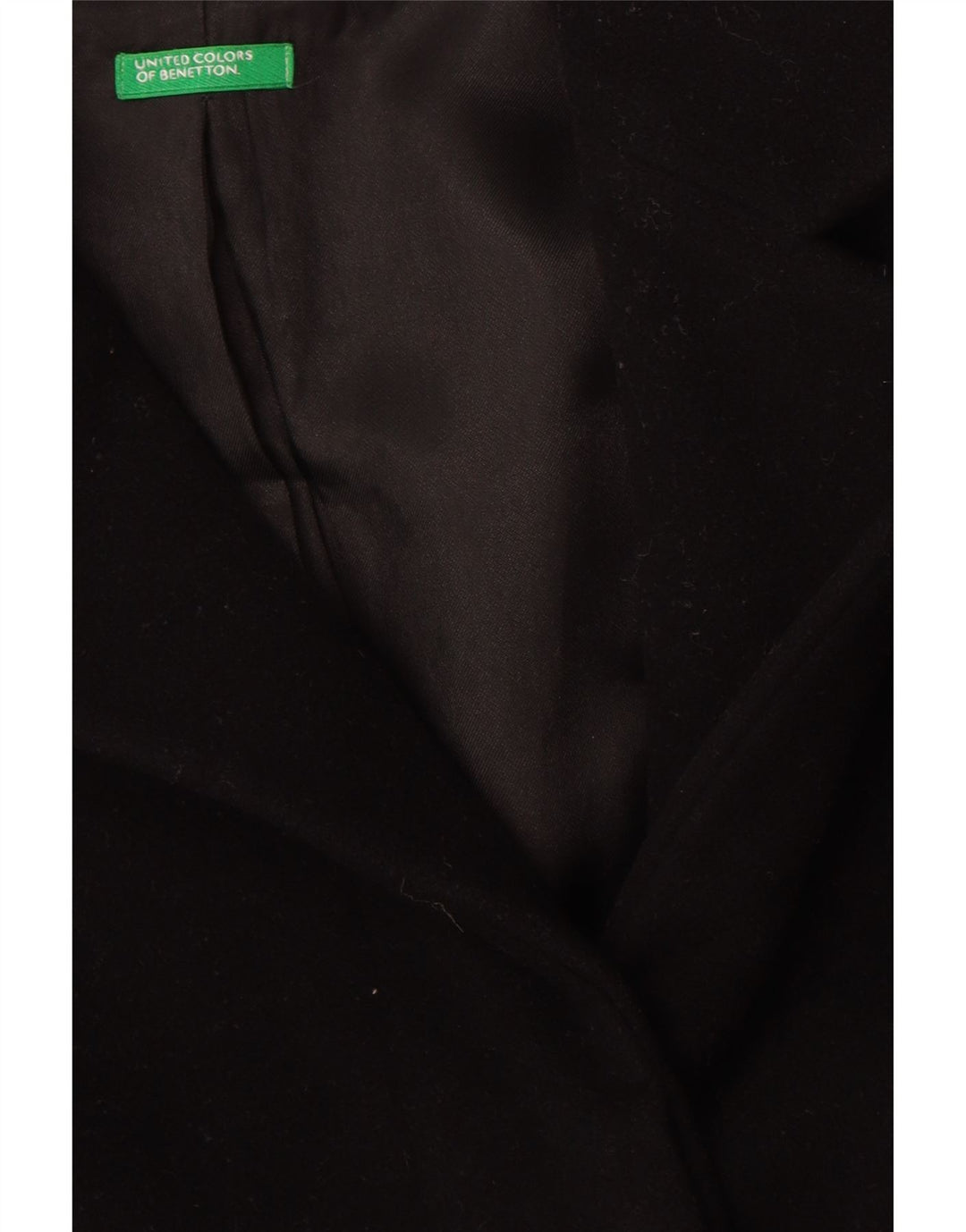 Benetton Pardessus Femme UK 10 Petit Noir
