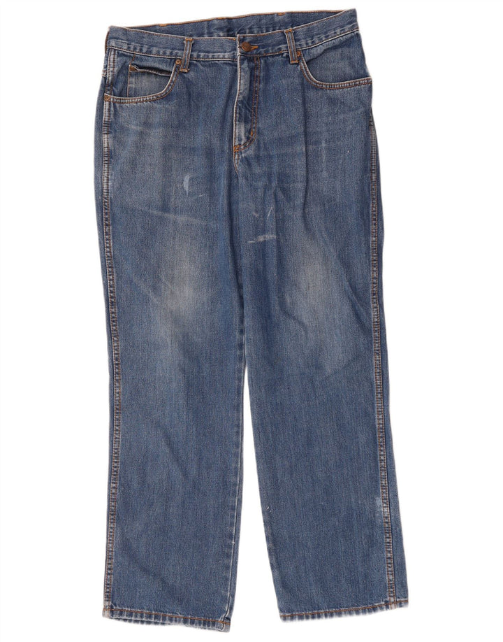 Wrangler Jean Droit Ohio W34 L30 Homme Bleu Coton