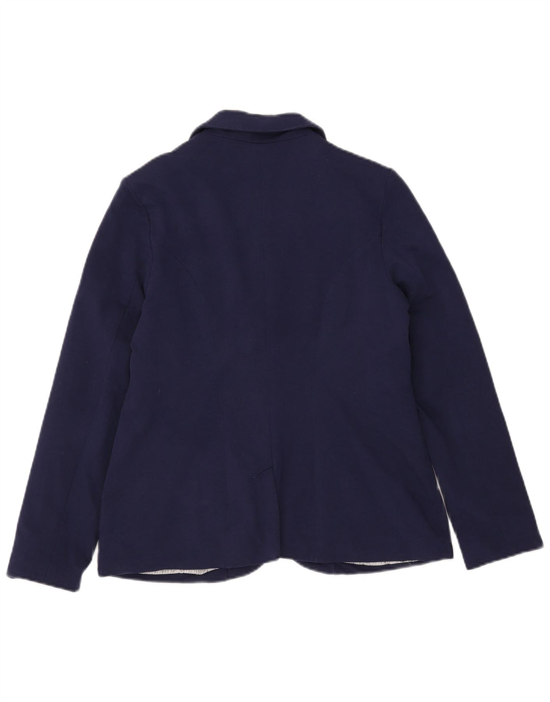 Laura Ashley Veste blazer à 1 bouton pour femme UK 14 Large Bleu marine en coton