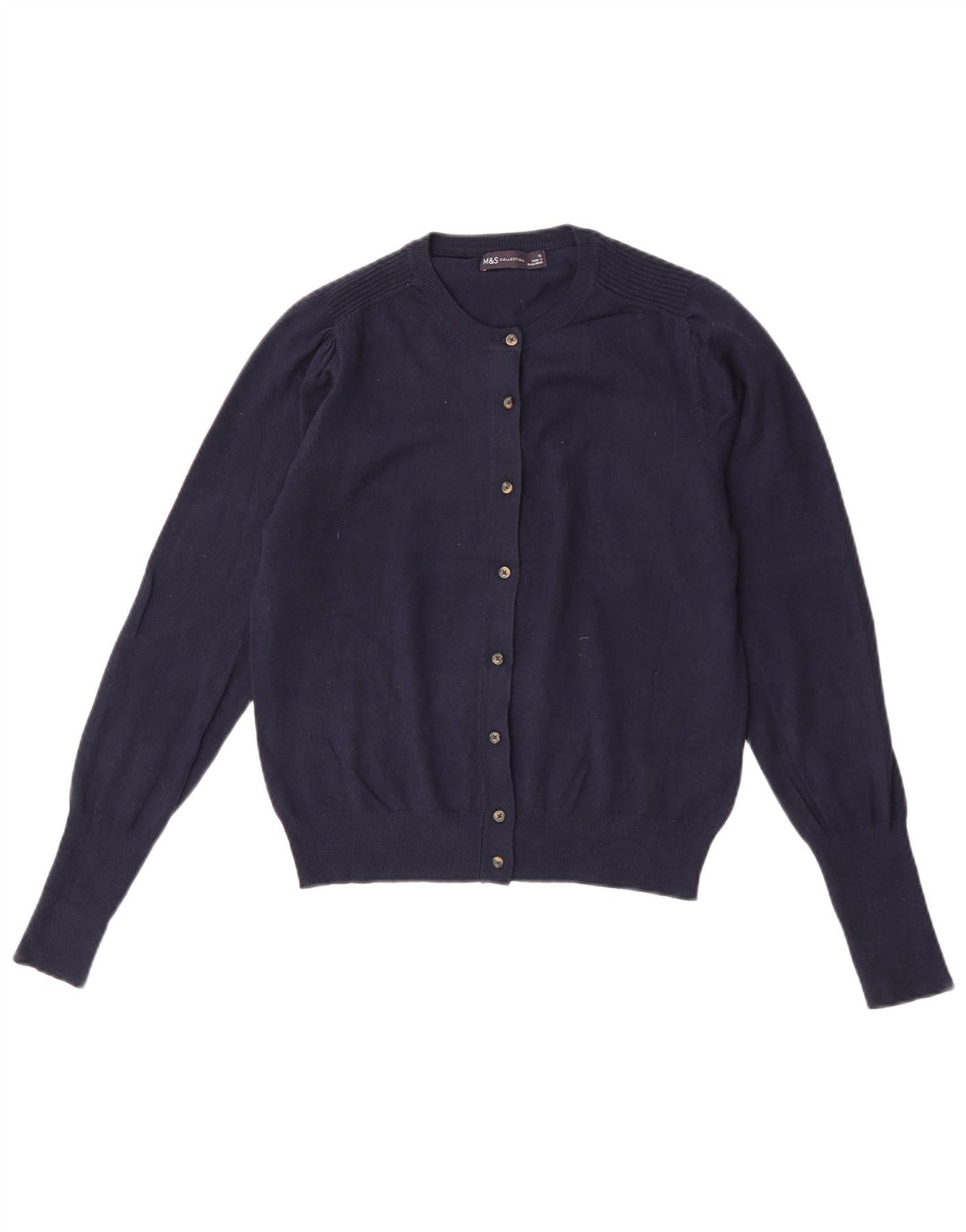 Marks & Spencer Cardigan pour femme en viscose bleu marine moyen UK 12