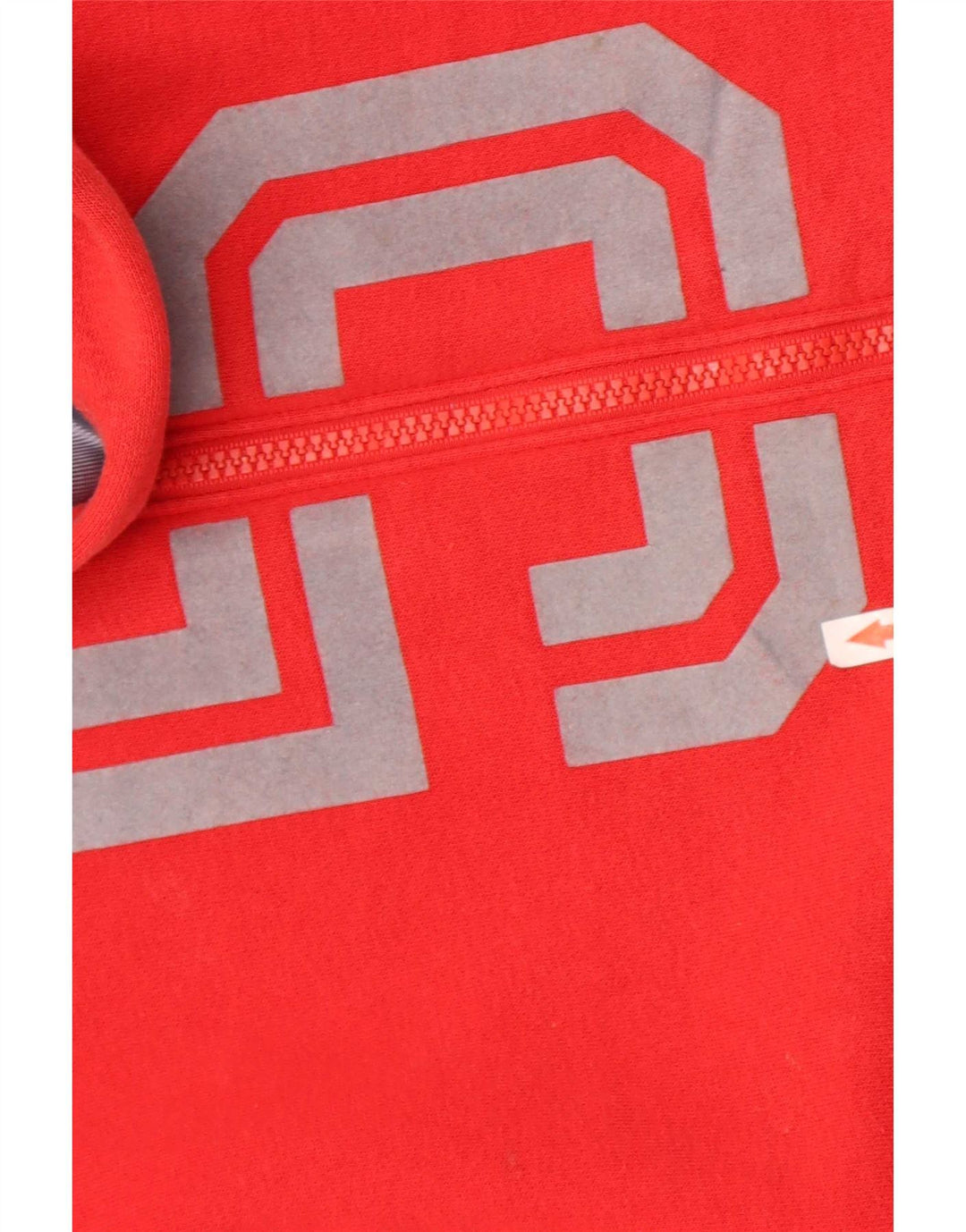 Nike Sweat à capuche zippé graphique en coton color block rouge moyen pour homme