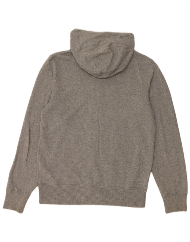 NIKE Pull à capuche zippé pour homme en coton moucheté gris petit