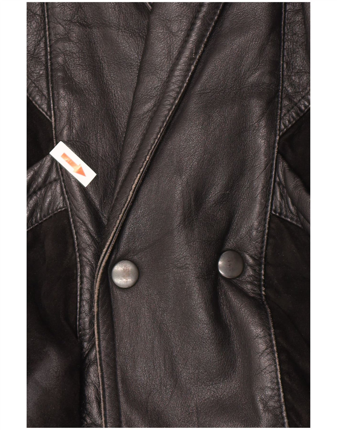 Veste en cuir Bomber homme vintage UK 40 Grand Noir