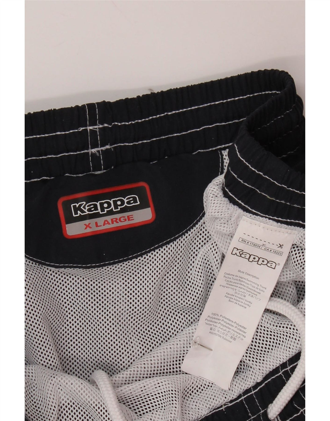 KAPPA Short de Bain Homme XL Bleu Marine Polyester