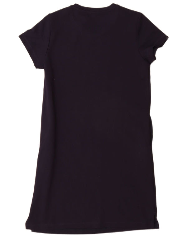 Benetton Robe T-Shirt Femme UK 42 Medium Noir Viscose