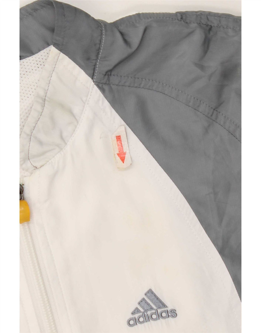 Adidas Veste de survêtement pour femme UK 10 Small Gris Colorblock