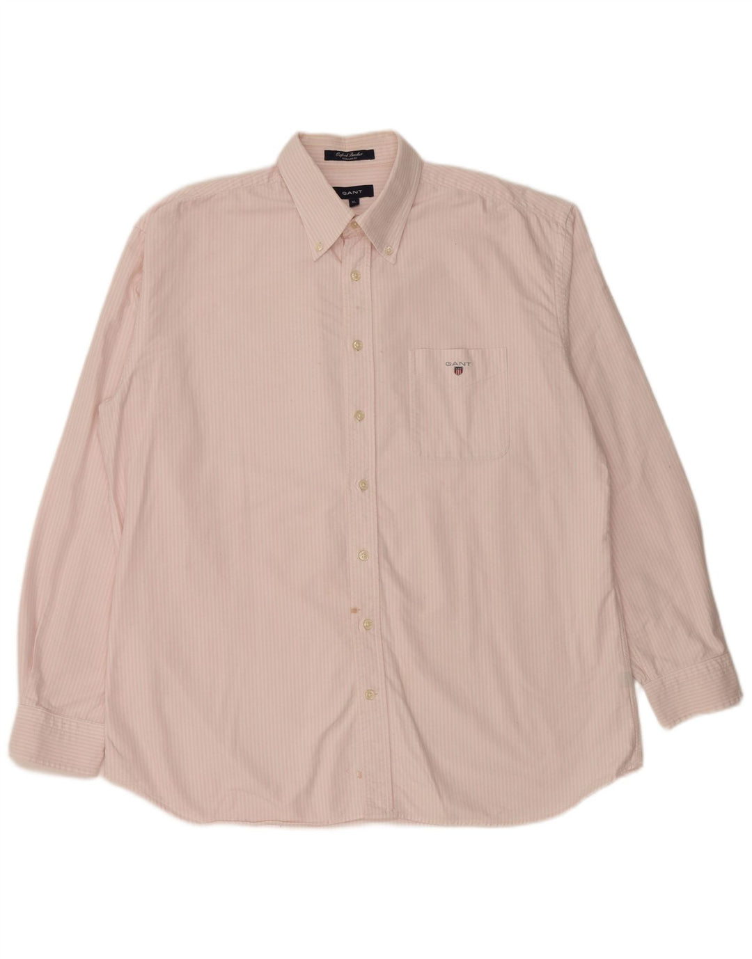 GANT Chemise coupe classique XL en coton à fines rayures pour homme Rose