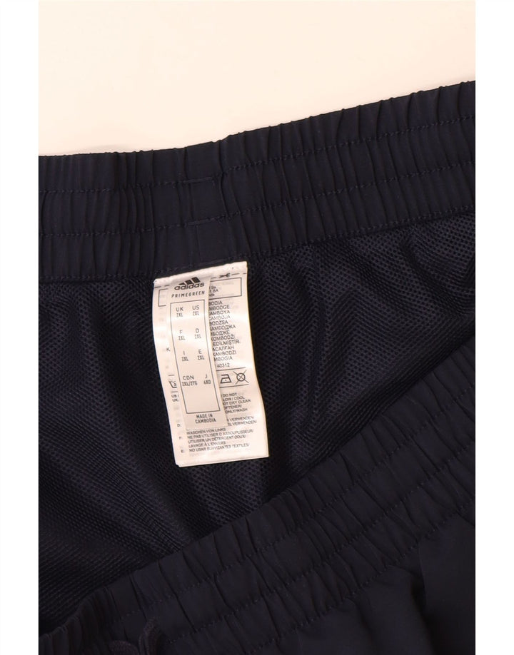 Adidas Short de sport pour homme 2XL Bleu marine Polyester