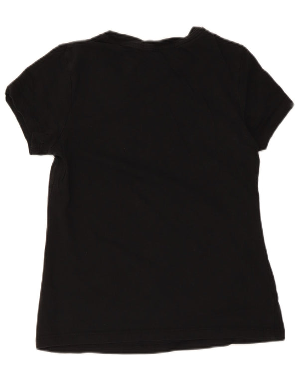 Calvin Klein Jeans T-shirt graphique pour femme UK 8 Small Noir