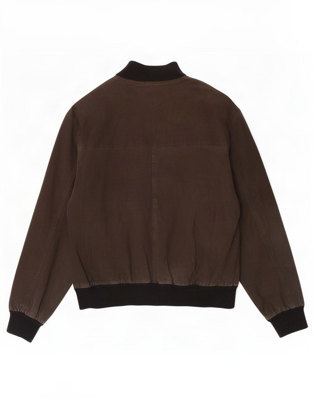 vintage Mens Suede Bomber Jacket UK 40 Grand Kaki
