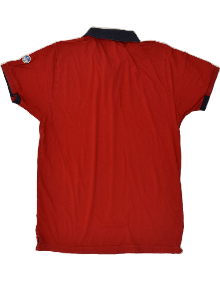 NORTH SAILS Mens Polo Shirt Large Red Cotton Vintage North Sails and Second-Hand North Sails from Messina Hembry 