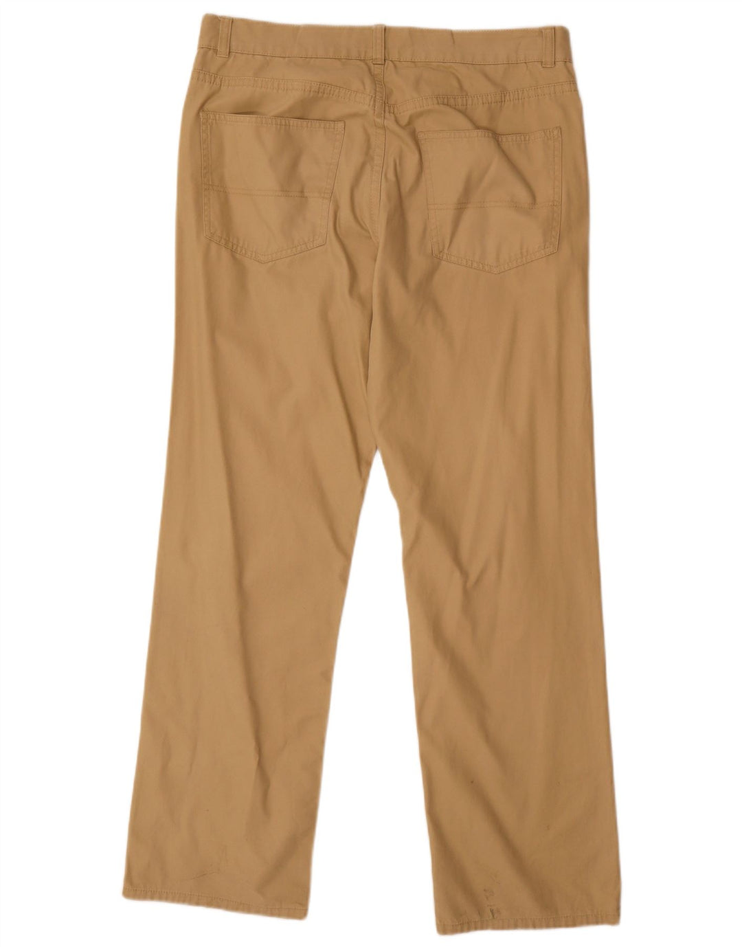 TOMMY HILFIGER Pantalon décontracté droit pour homme W33 L32 Beige Coton