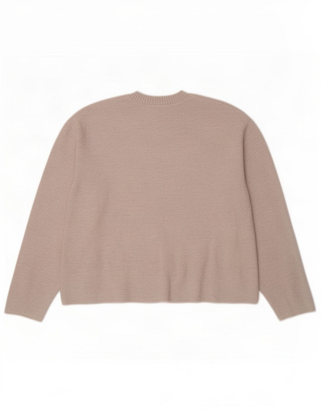 Zara Femme Chemisier Top UK 14 Polyester Beige Moyen