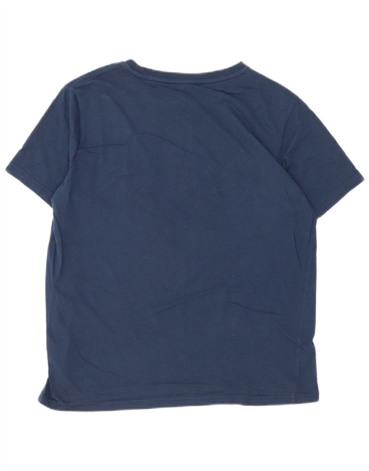 Bear T-Shirt Graphique Homme Petit Bleu Marine Coton
