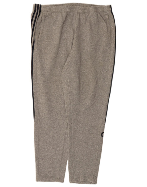 Adidas Pantalon de survêtement graphique pour homme 2XL en coton moucheté gris