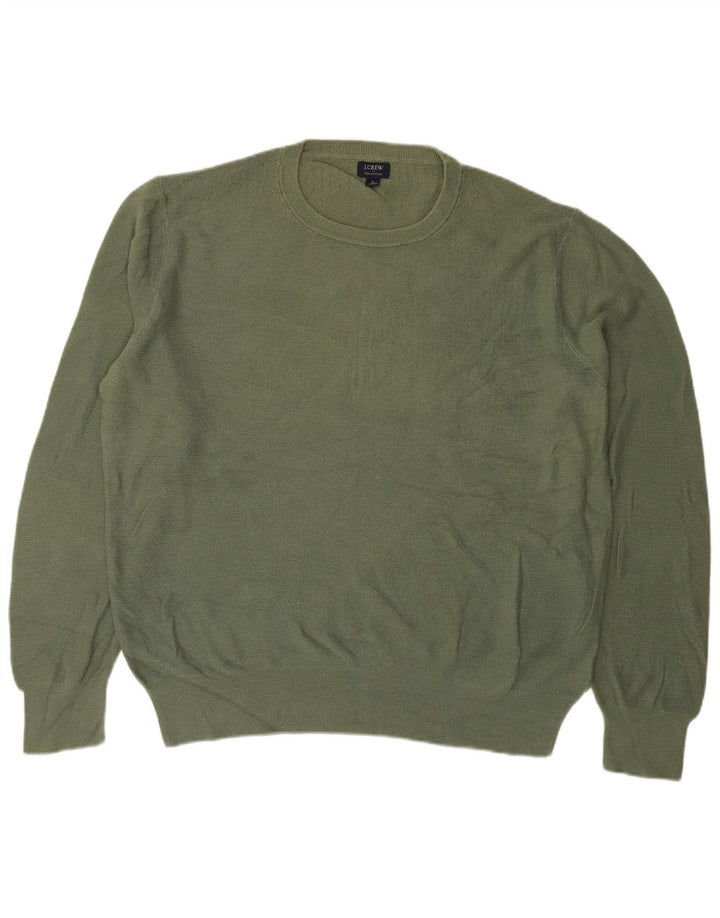 J. Crew Pull à col rond pour homme en coton vert grand