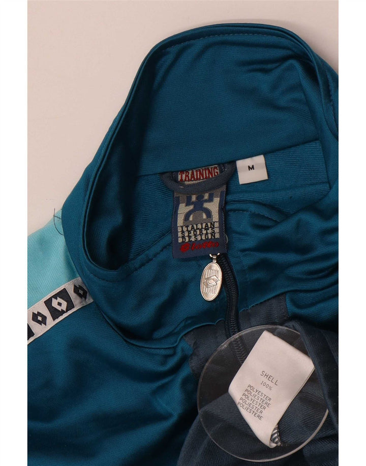 Lotto Veste de Survêtement Graphique Homme Bleu Moyen Polyester Colorblock