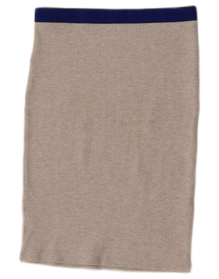 Zara Femme Trafaluc Jupe Droite Petit W26 Gris Colorblock Polyester