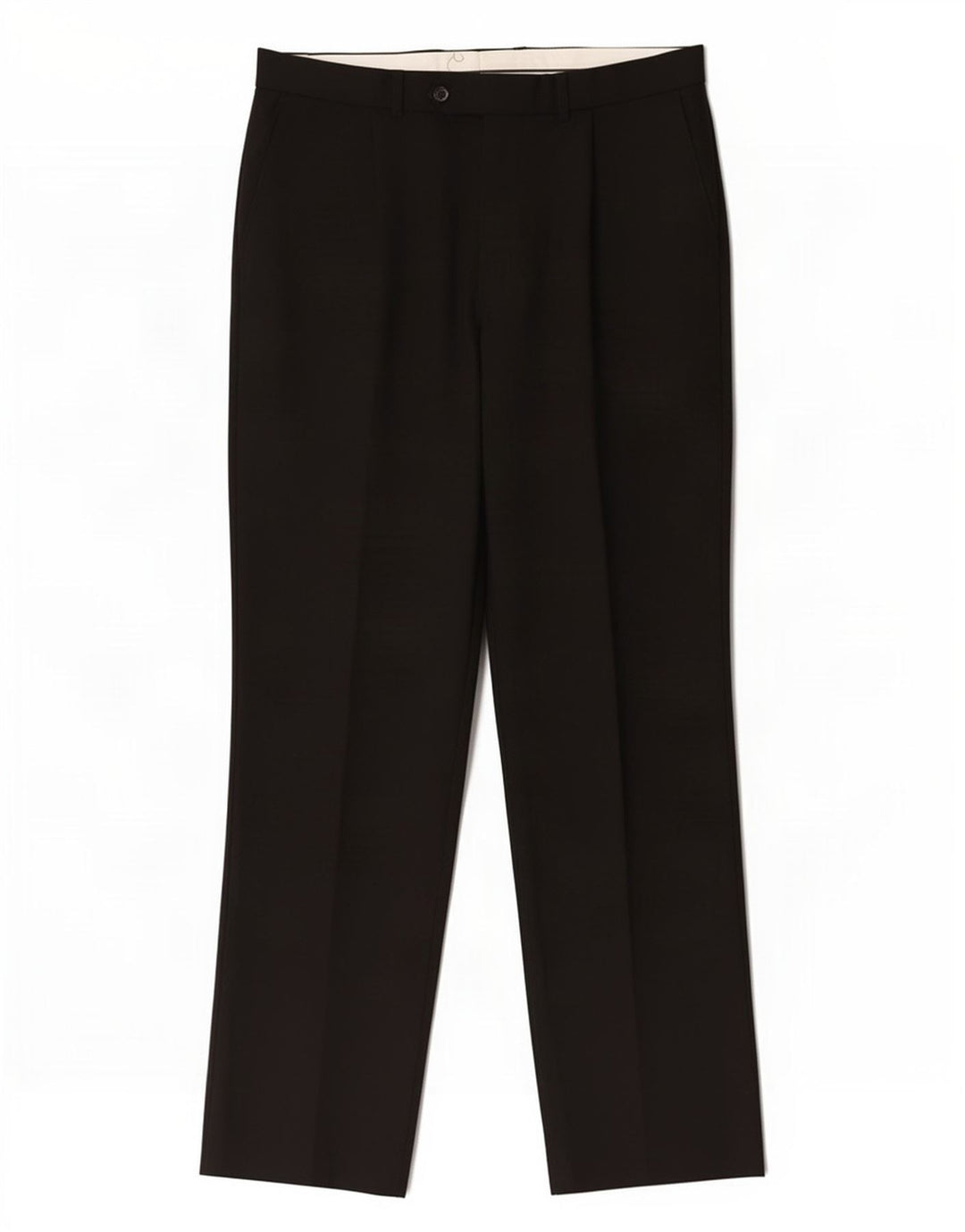 Marks & Spencer Pantalon de costume droit pour homme W34 L31 Noir Polyester
