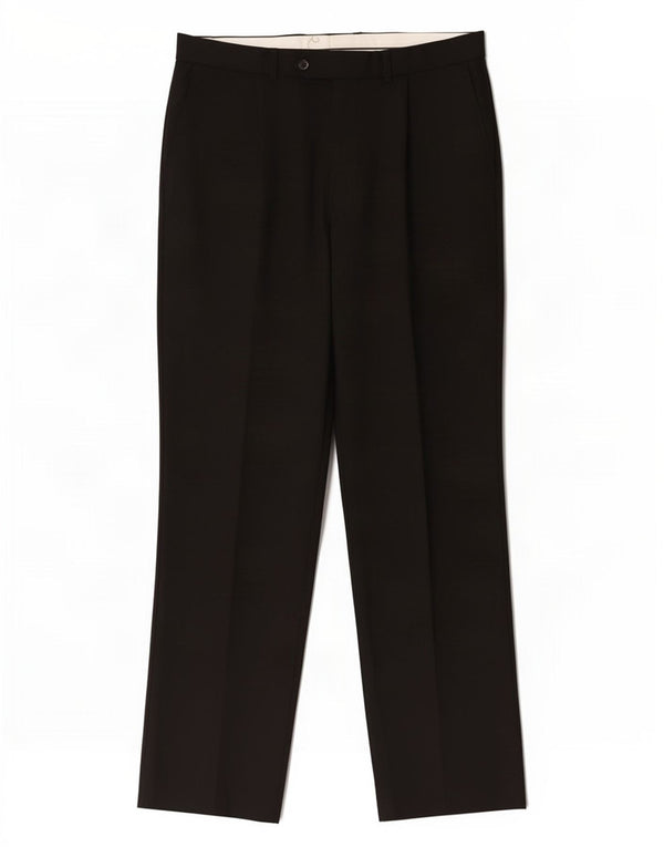 Marks & Spencer Pantalon de costume droit pour homme W34 L31 Noir Polyester