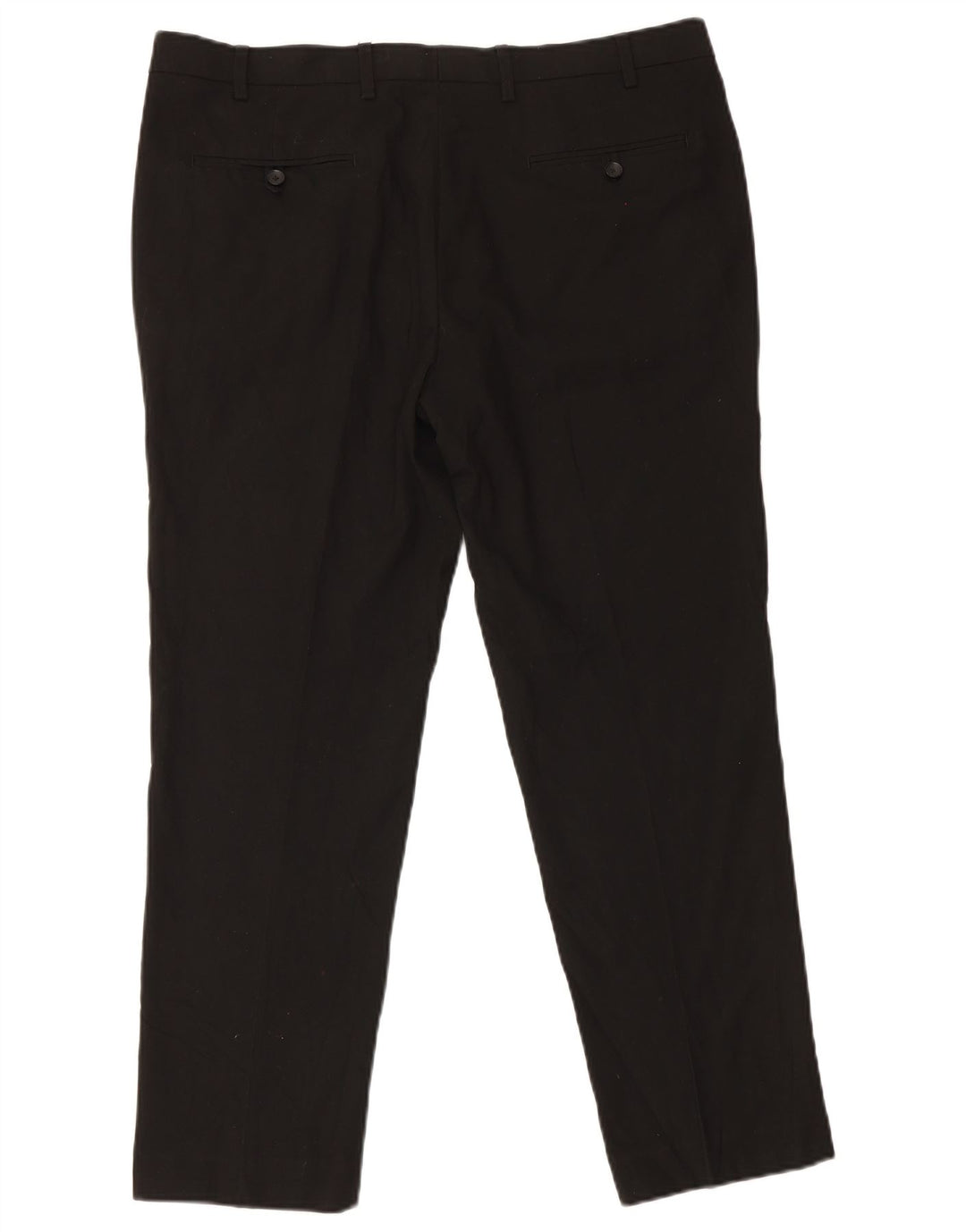 Marks & Spencer Pantalon de Costume Slim Homme W38 L29 Noir Polyester