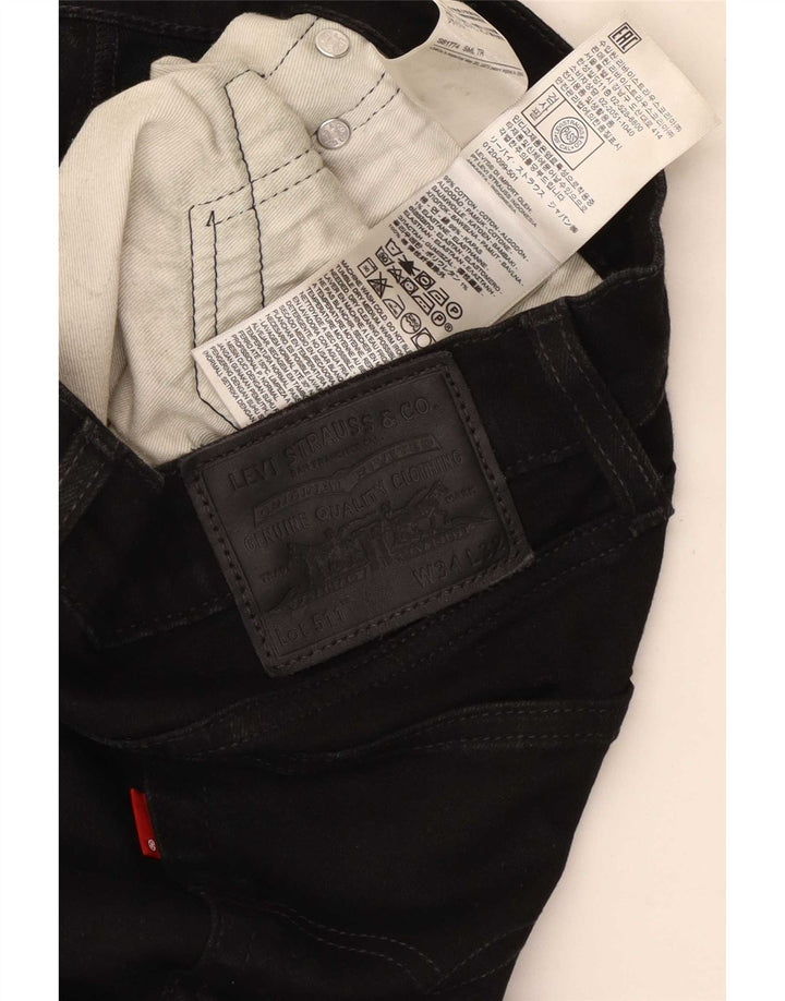 Levi's Mens 511 Slim Jeans W34 L32 Noir Coton