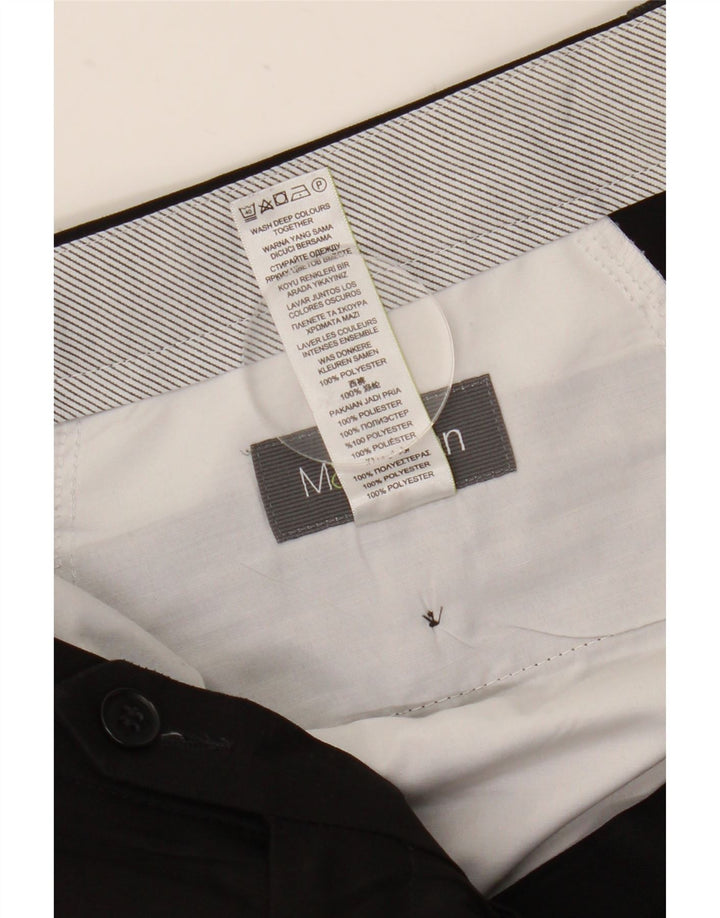 Marks & Spencer Pantalon Chino Droit Homme W36 L31 Noir Polyester