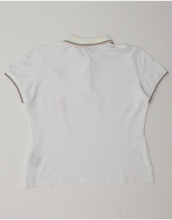 Slam Polo Femme UK 14 Grand Blanc Argyle/Diamant Polyamide