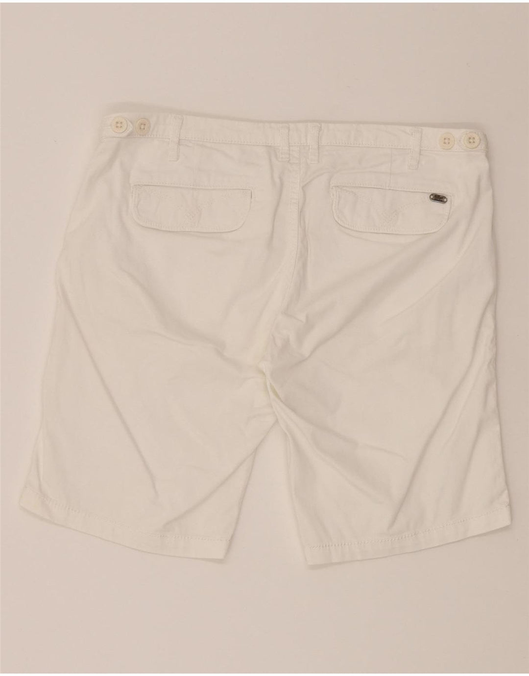 TOMMY HILFIGER Womens Chino Shorts W34 Large  White Cotton Vintage Tommy Hilfiger and Second-Hand Tommy Hilfiger from Messina Hembry 