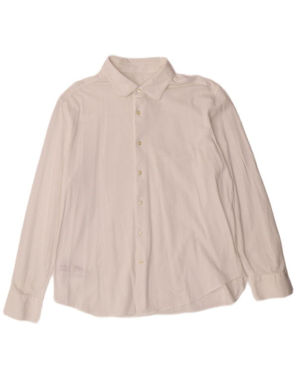 Massimo Dutti Chemise Homme 2XL Coton Blanc