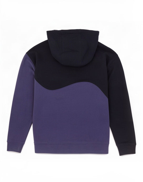 Jack Wills Pull à capuche surdimensionné graphique pour homme, petit, bleu marine, color block